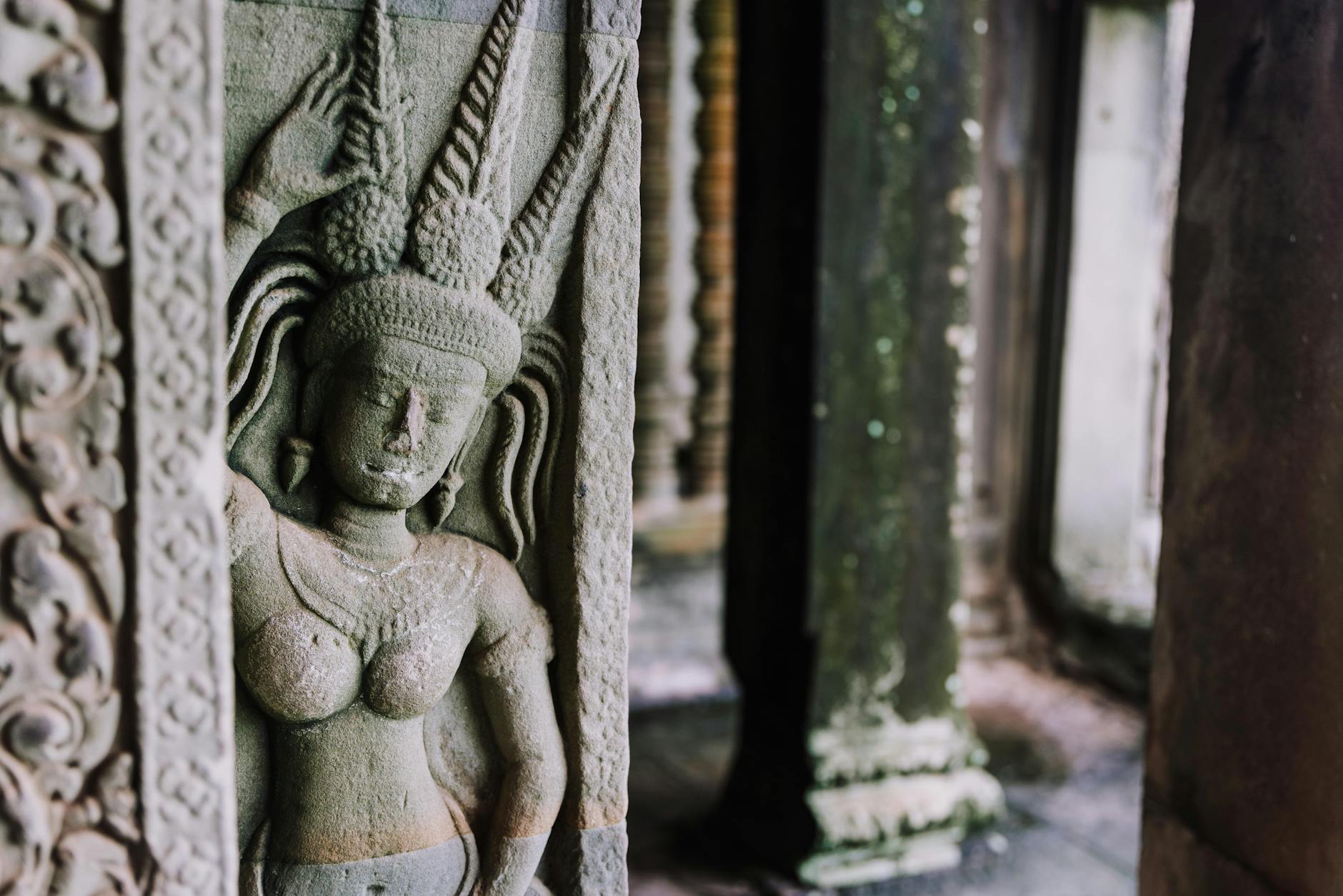 Angkor Wat ancient ruins