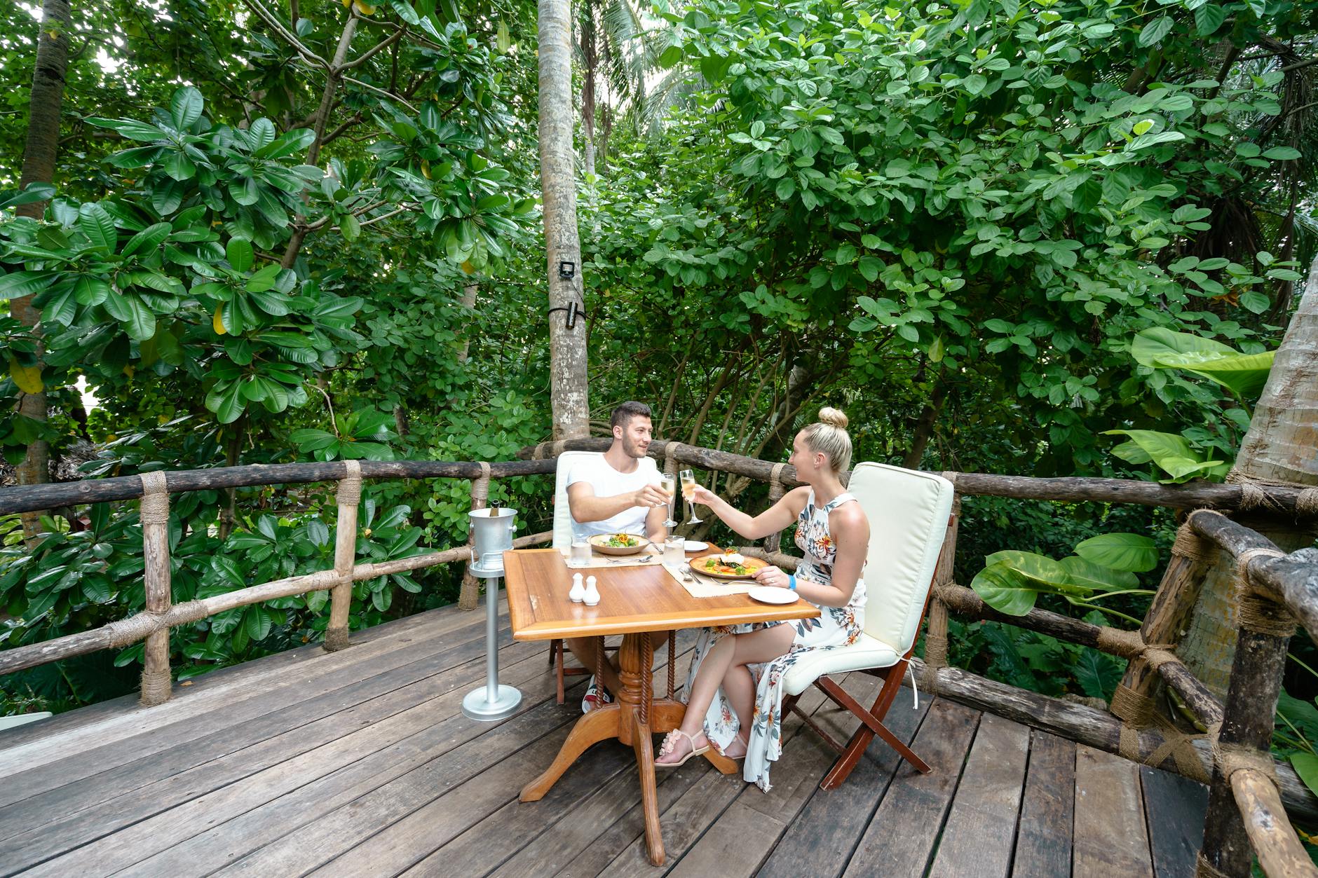 Couple luxury dining